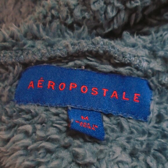 AEROPOSTALE Fur Hoodie Tunic Top Faux Fur Knit Men Women Oversized Warm Fluffy - Picture 6 of 9